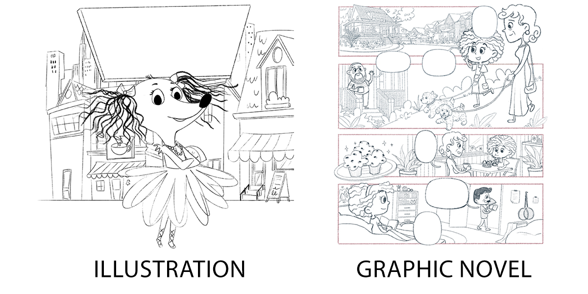 illustrated book cover design​
