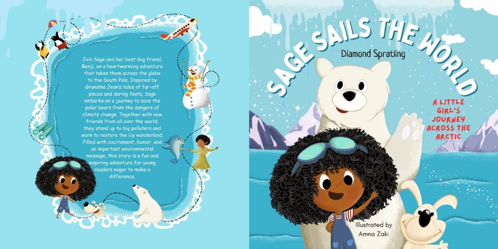 Front cover of Sage Sails The World: A Little Girl&rsquo;s Journey Across the Arctic